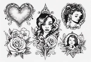 my kids' names: Lucas and Margaret and something that symbolizes love tattoo idea
