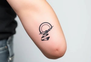 Simple
Right arm band.
Path exploring the universe tattoo idea
