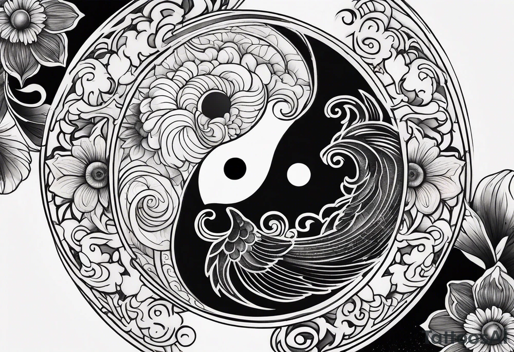 Yin Yang tattoo idea