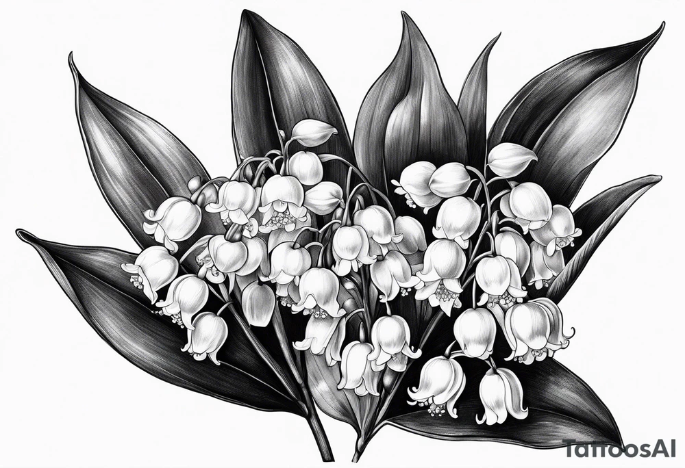 lily of the valley, taxus bacata tattoo idea