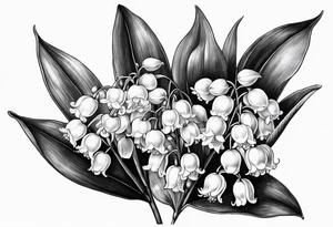 lily of the valley, taxus bacata tattoo idea