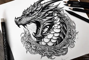 Assault on King's Landing Dragons tattoo idea