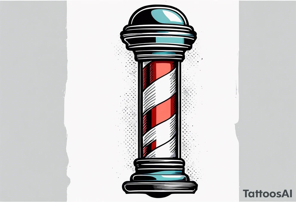 Barber's pole tattoo idea