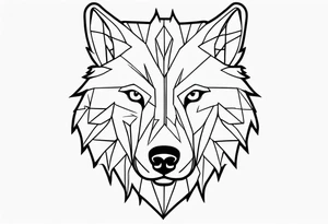 Dire wolf head tattoo idea