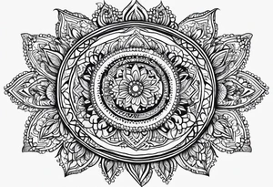 under boob line, hena tattoo idea