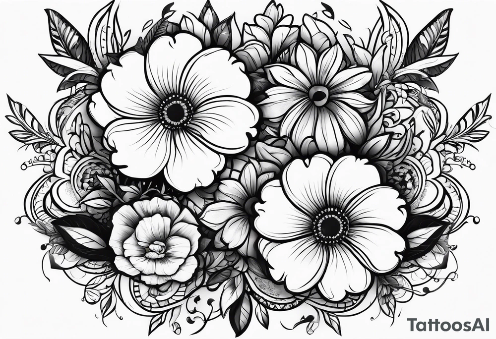 de la soul flowers tattoo idea