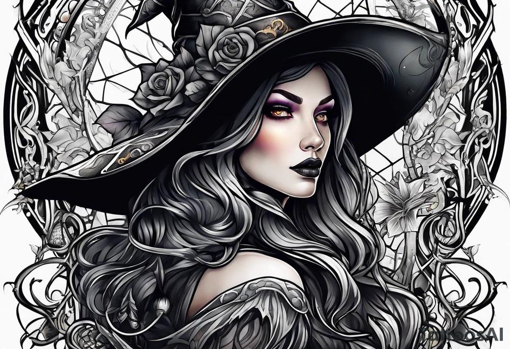 Witch tattoo idea