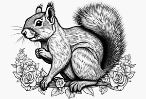 Texan squirrel who lives in bikini bottom tattoo idea