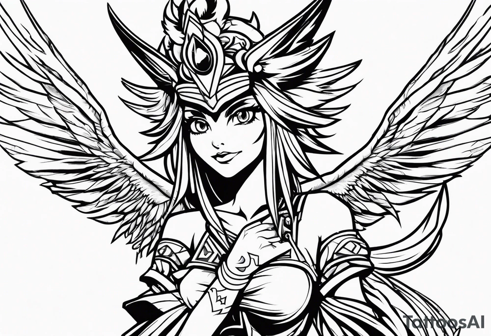 Harpies lady Yu-Gi-Oh! tattoo idea