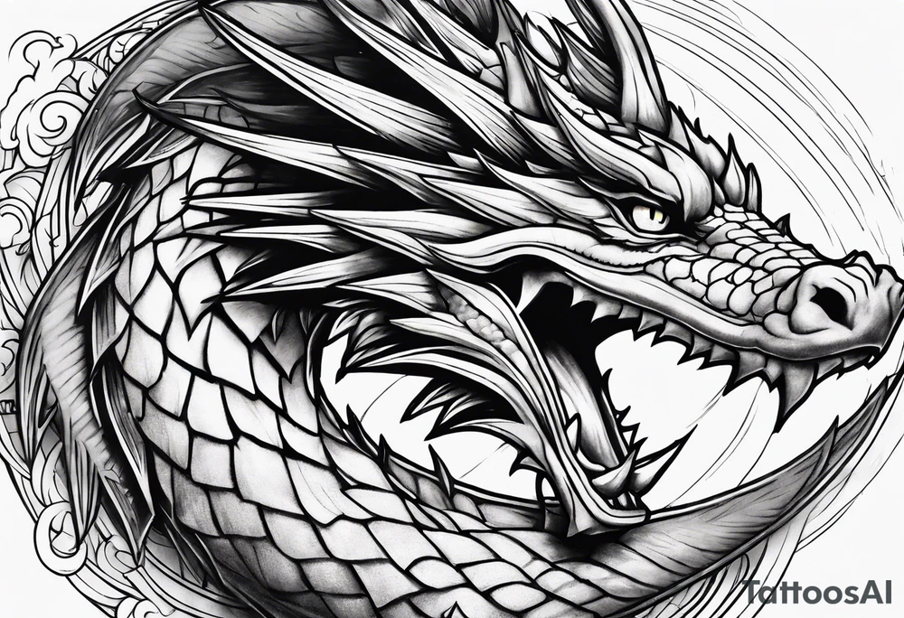 Yugioh rainbow dragon tattoo idea