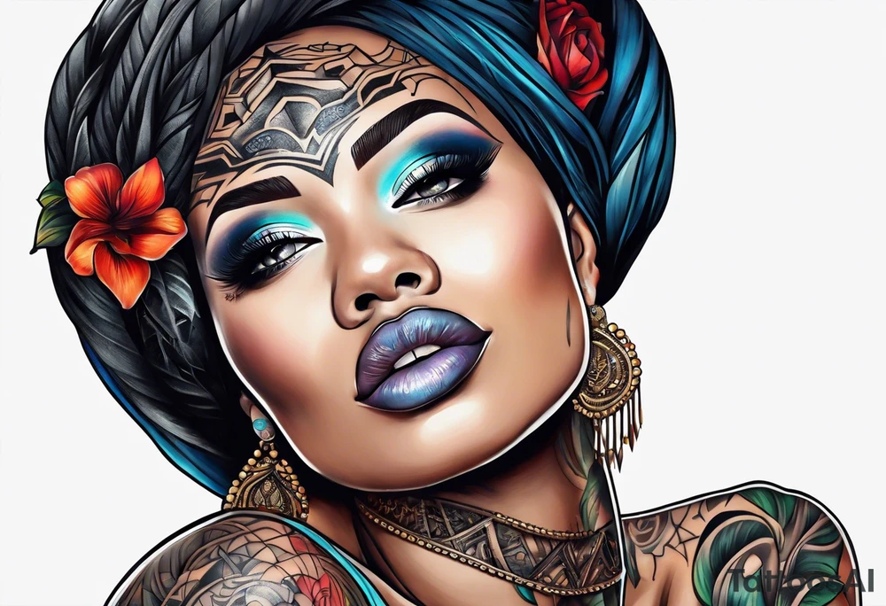 black person tattoo idea