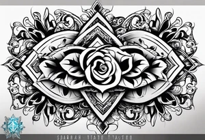 a unique tattoo design that incorporates the name “Sarah” in an artistic and stylish way tattoo idea