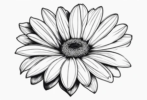 Daisy flower tattoo idea
