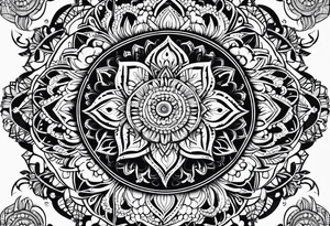 Lace mandala tattoo idea