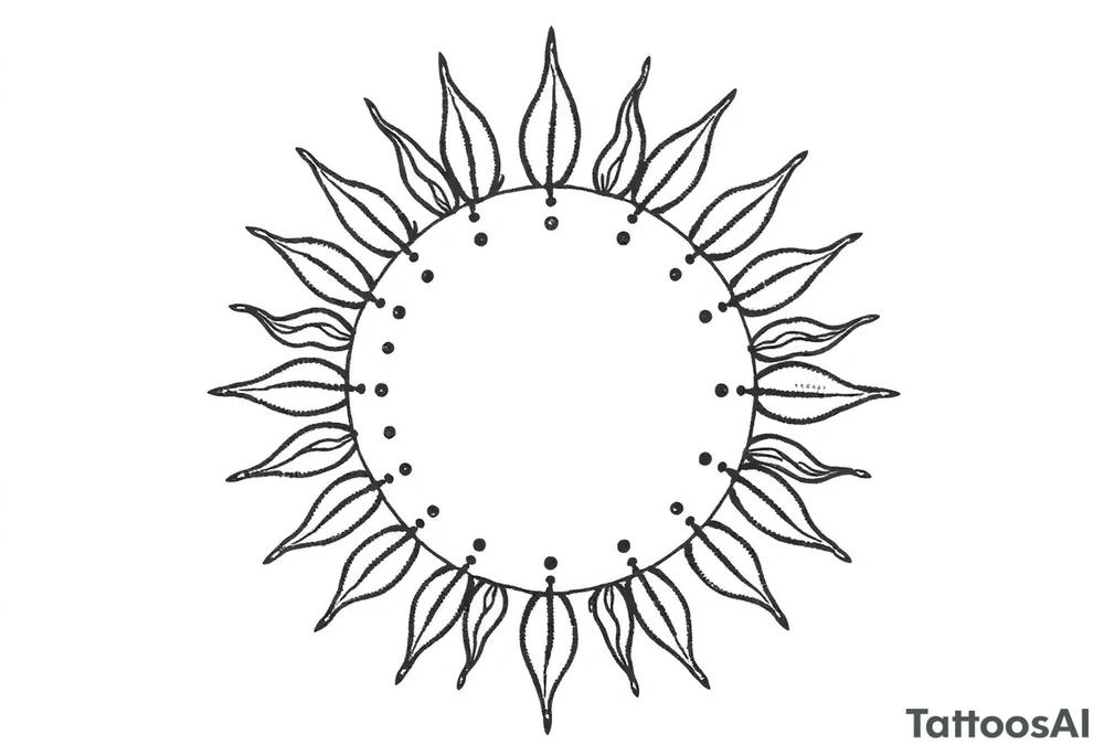 Sun tattoo idea