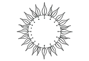 Sun tattoo idea