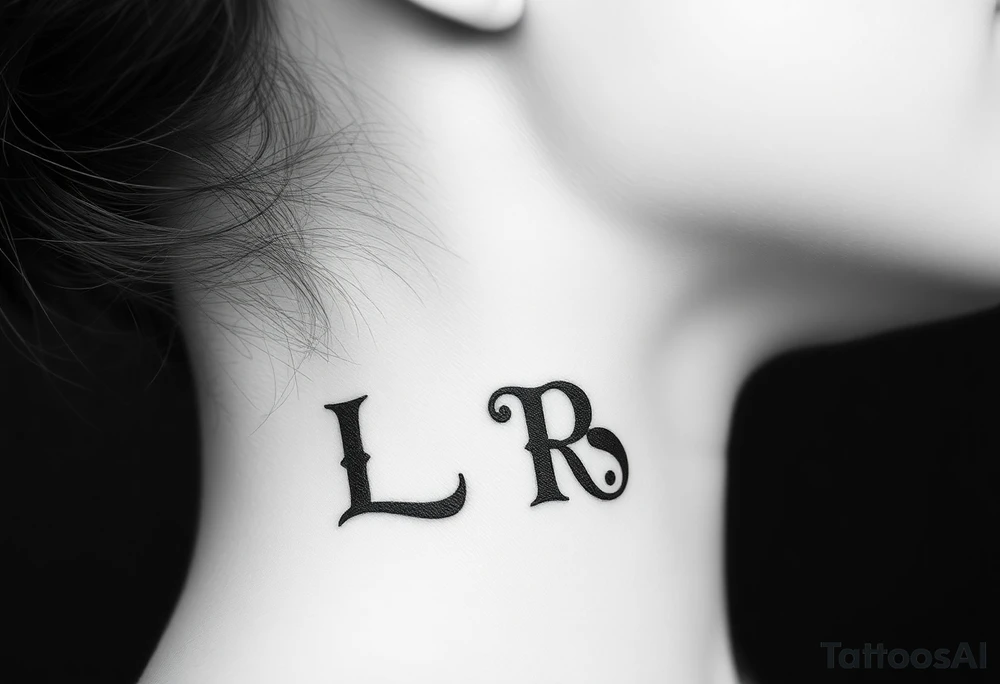 Nail claw marks beside the initials lrs tattoo idea