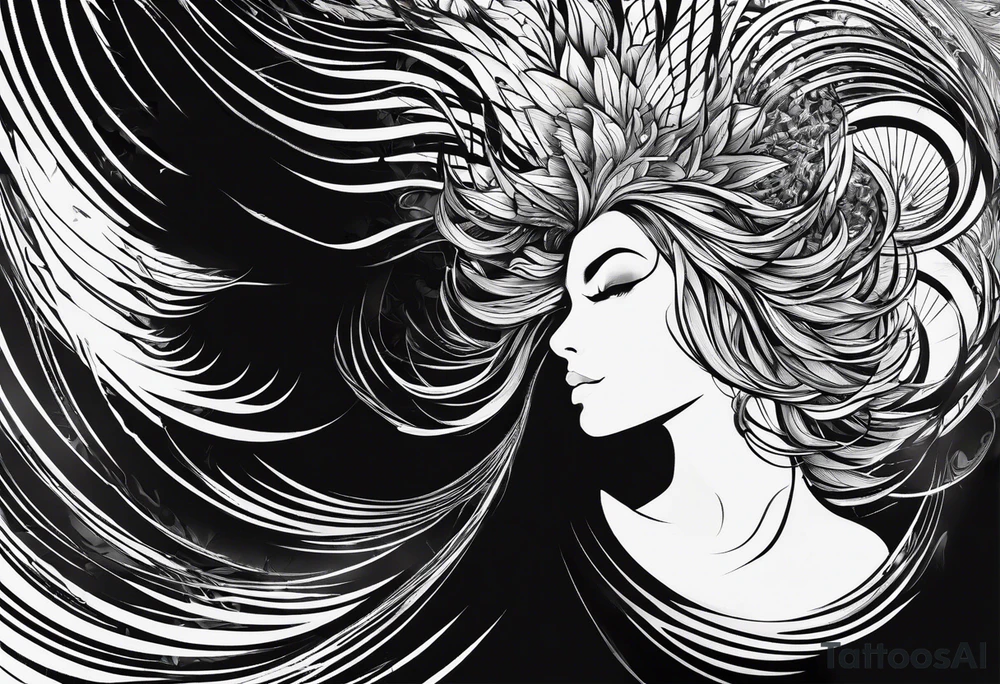 electromagnetic wave, diffraction phenomena, physics tattoo idea