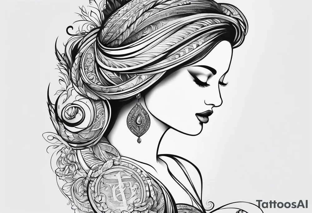 Serenity prayer words side tattoo tattoo idea