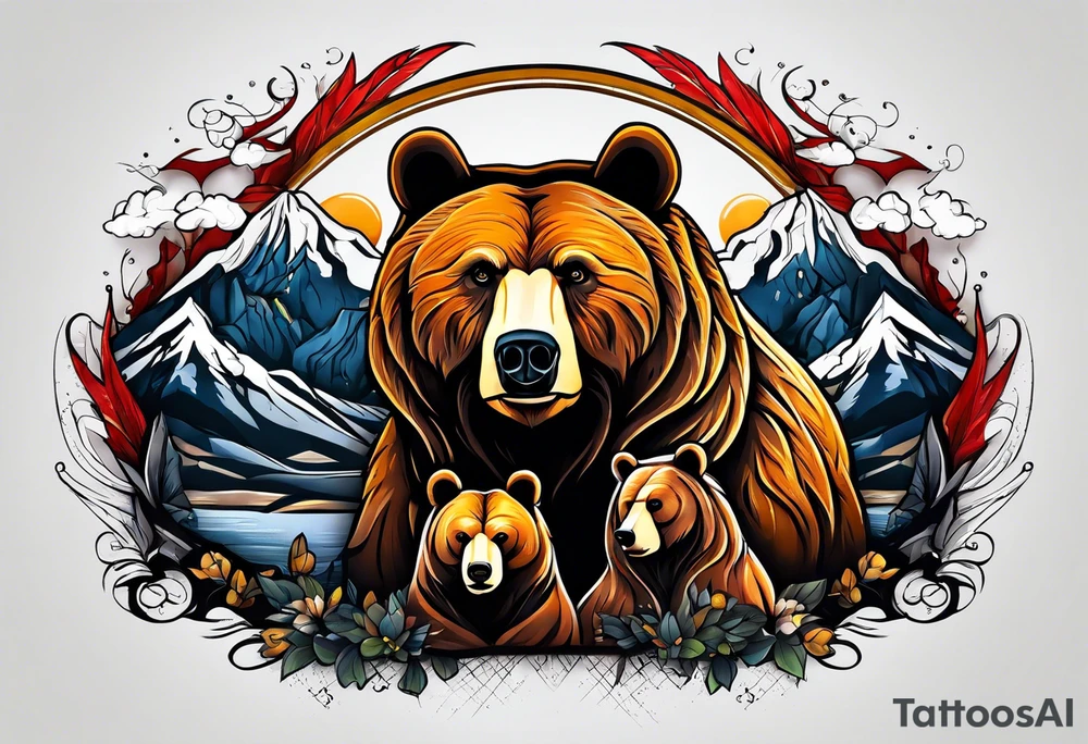 Bear Family tattoo idea