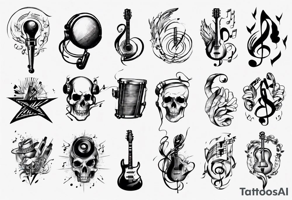 music tattoo idea