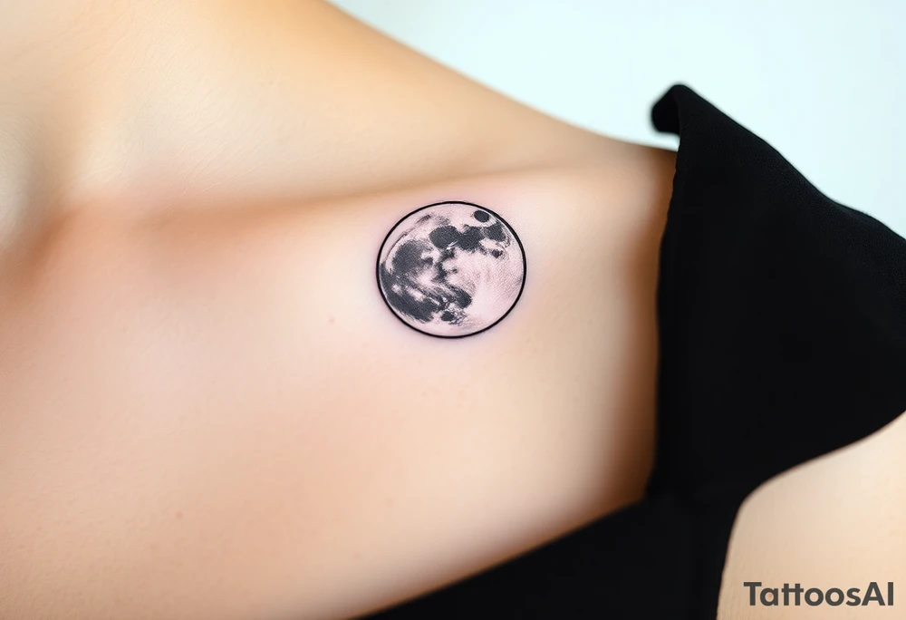 The moon tattoo idea