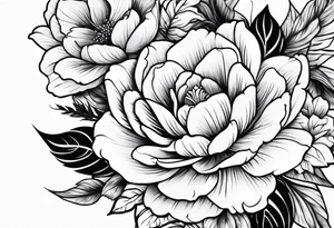strapshalter mit blumen tattoo idea