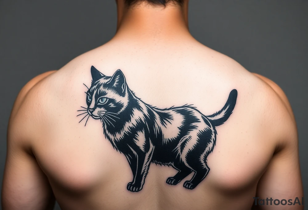 Black Cat tattoo idea