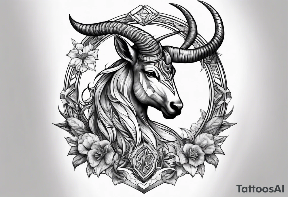 Capricorn sign tattoo tattoo idea