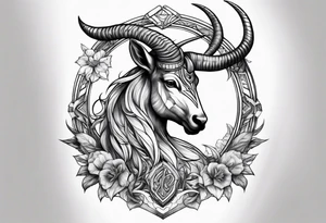 Capricorn sign tattoo tattoo idea