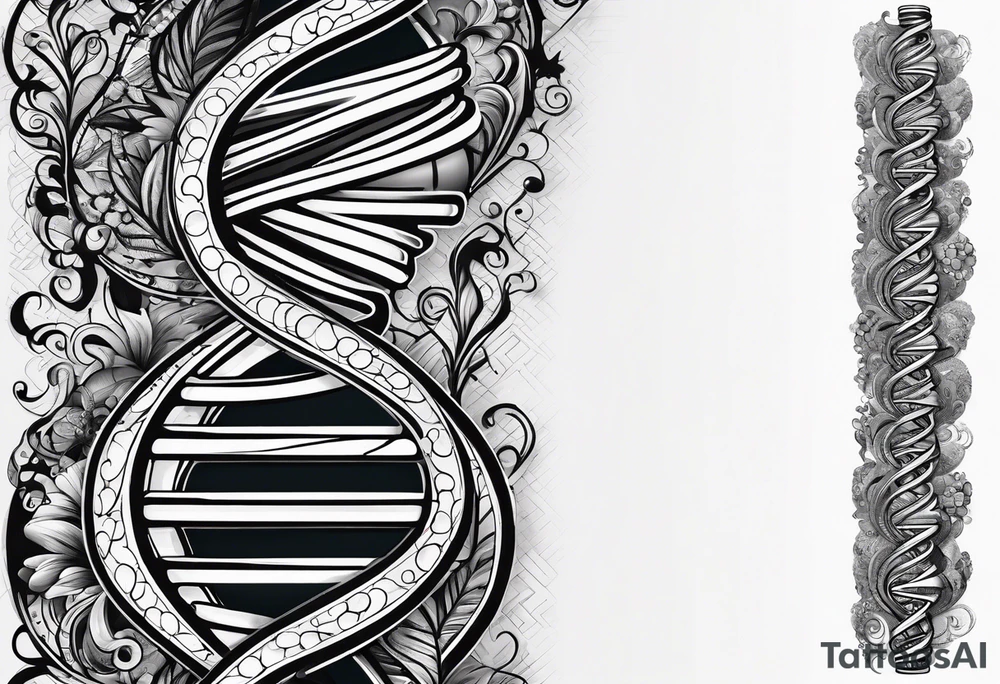 DNA strand tattoo idea