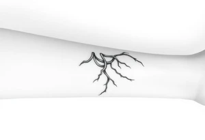 wide System of pipes that transitions and transforms at the end into thick, widespread 
veins of forearm tattoo idea