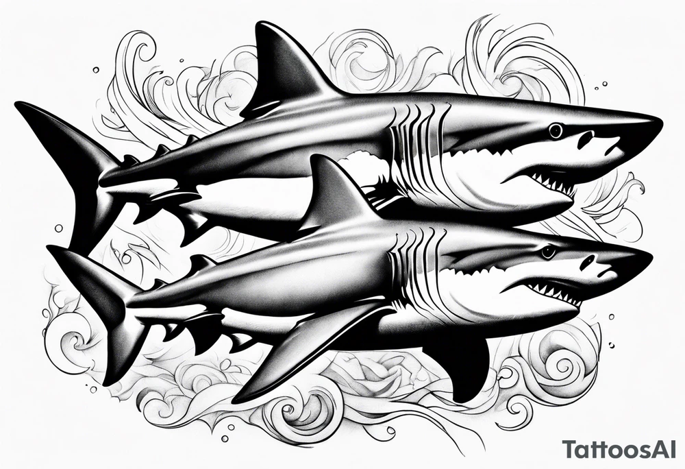 Sharks tattoo idea