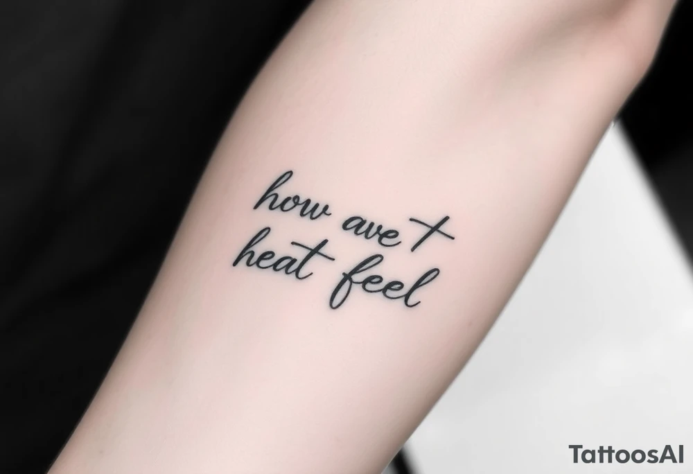 some about how love doesn’t feel real tattoo idea