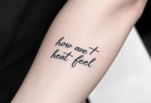 some about how love doesn’t feel real tattoo idea