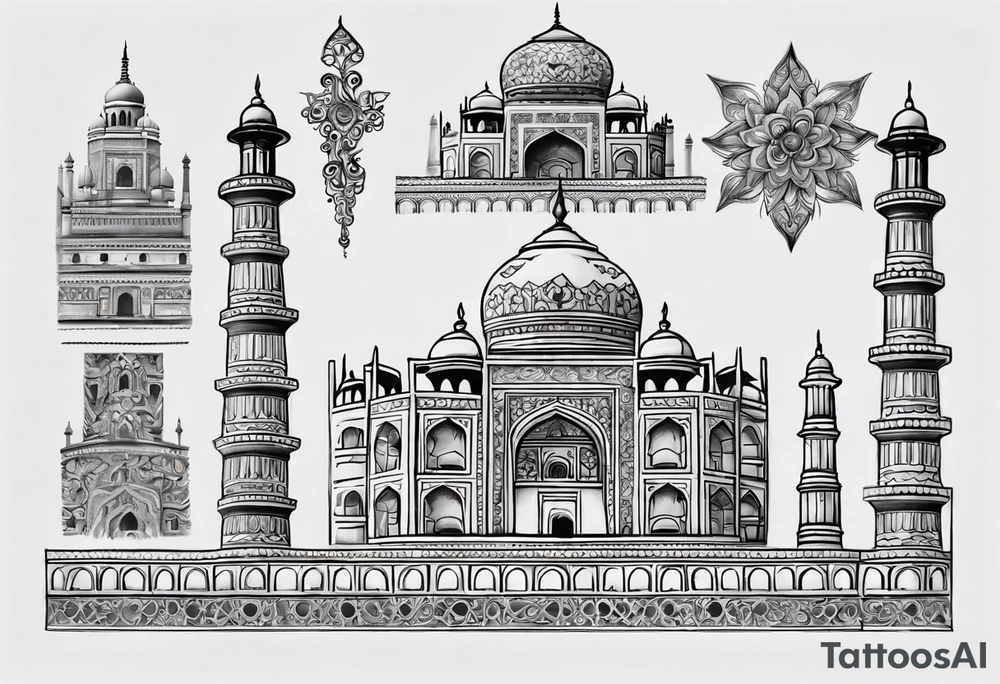 Taj Mahal tattoo idea