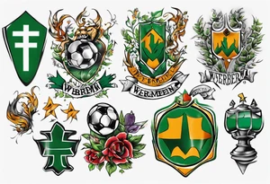 werder bremen fußball, tattoo idea