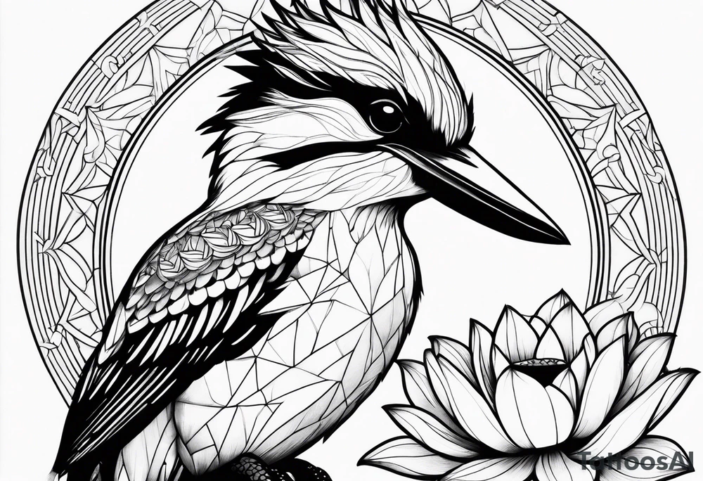 Kookaburra , lotus , om tattoo idea