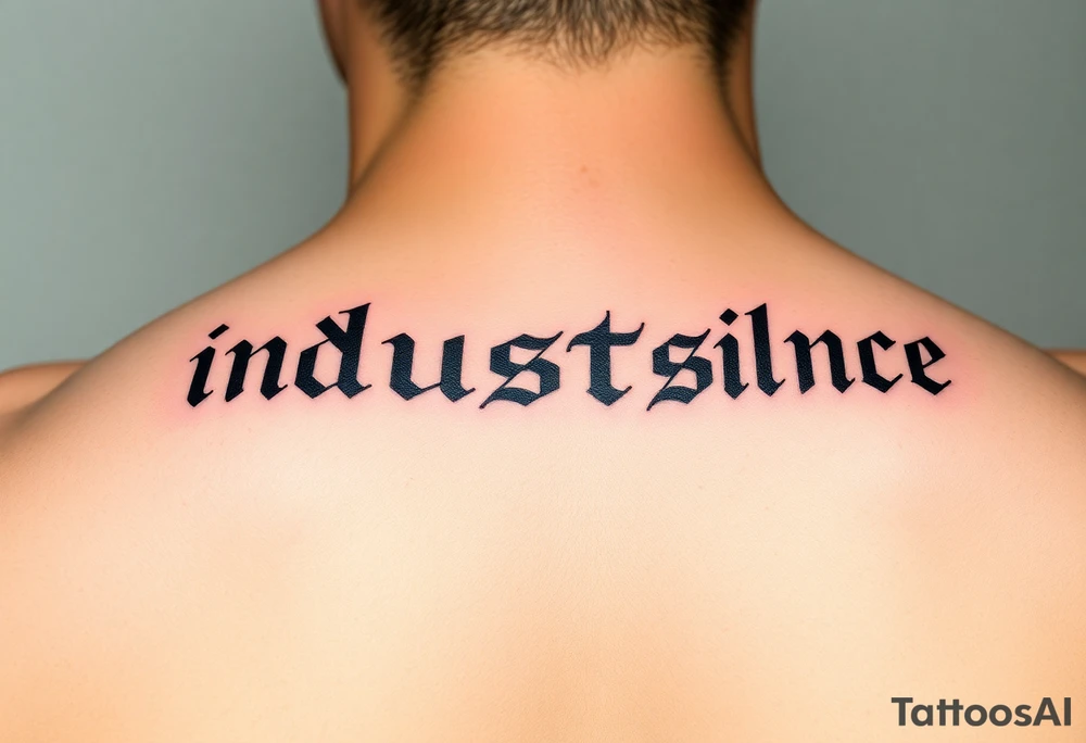 industrial silence tattoo idea