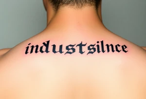 industrial silence tattoo idea