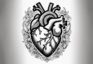 Broken Heart that says Never Say Never tattoo idea