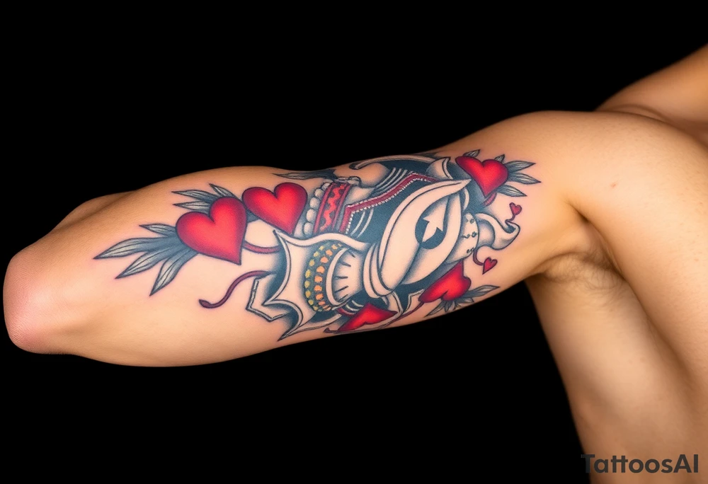 king of hearts tattoo idea