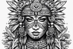 Aztec tattoo idea