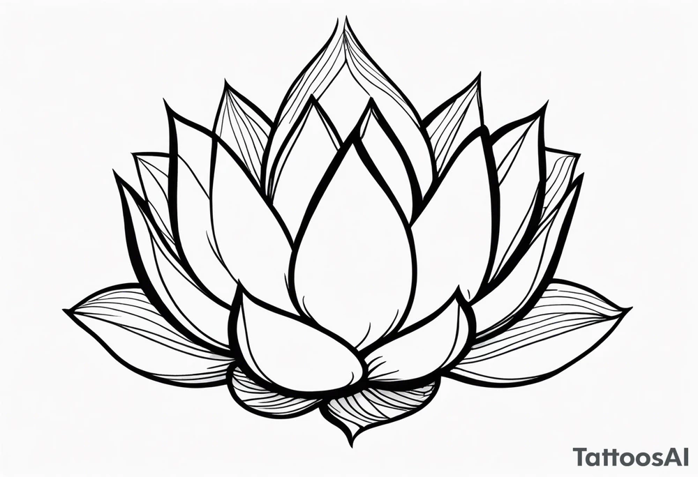 lotus flower tattoo idea