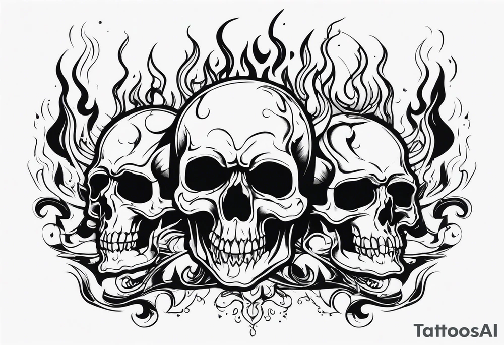 Weld,skulls,flames,sparks tattoo idea