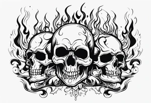 Weld,skulls,flames,sparks tattoo idea