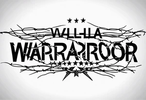 Wounded warrior valhalla barb wire tattoo idea