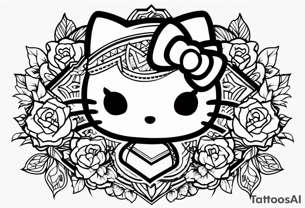 Hello kitty tattoo idea