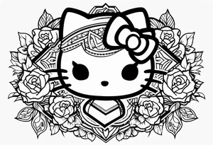 Hello kitty tattoo idea