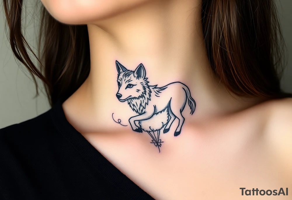 Wolf disguised as a sheep tattoo idea